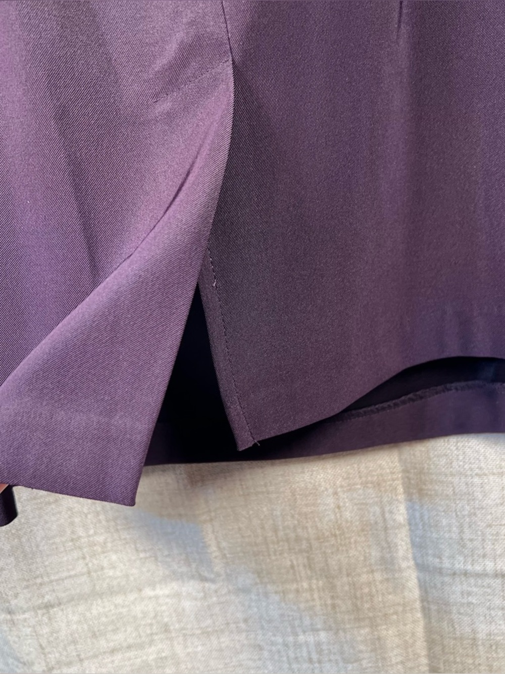 connected apparel Deep Plum Embellished Neckline Sheath Dress - Picture 6 of 12